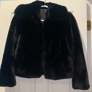 Topshop Black Teddy Jacket